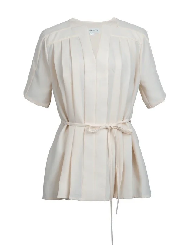 Viktoria Chan Allie Pleated Top