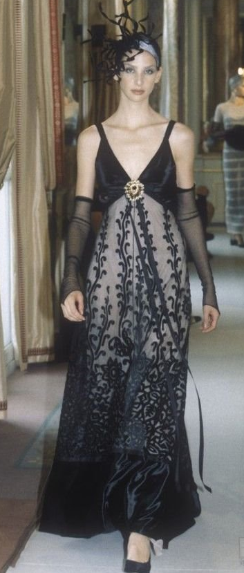 black chanel gown