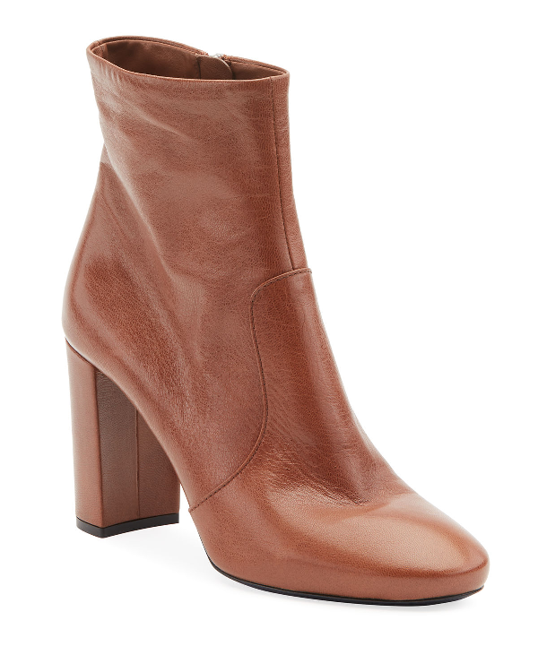 Prada Madras Ankle Boots in Cognac Leather — UFO No More