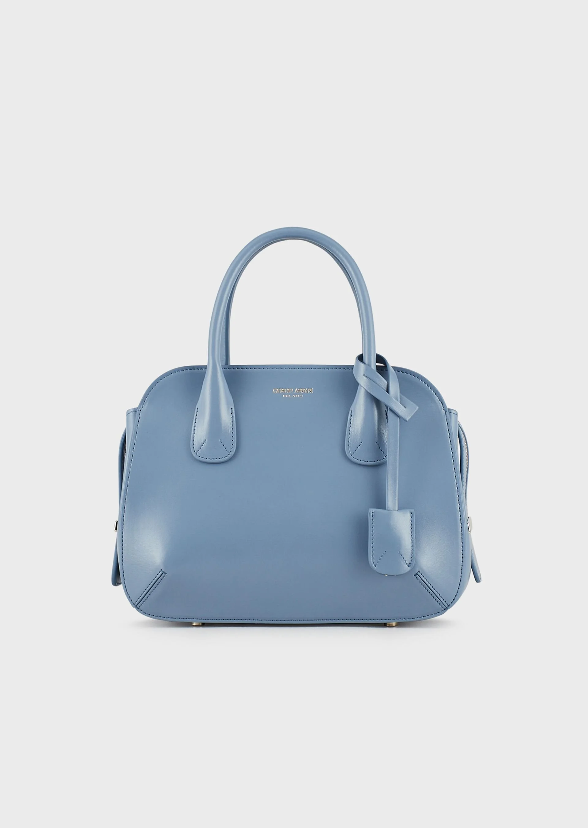 Giorgio Armani La Prima Tote Bag in Azure Palmellato Leather
