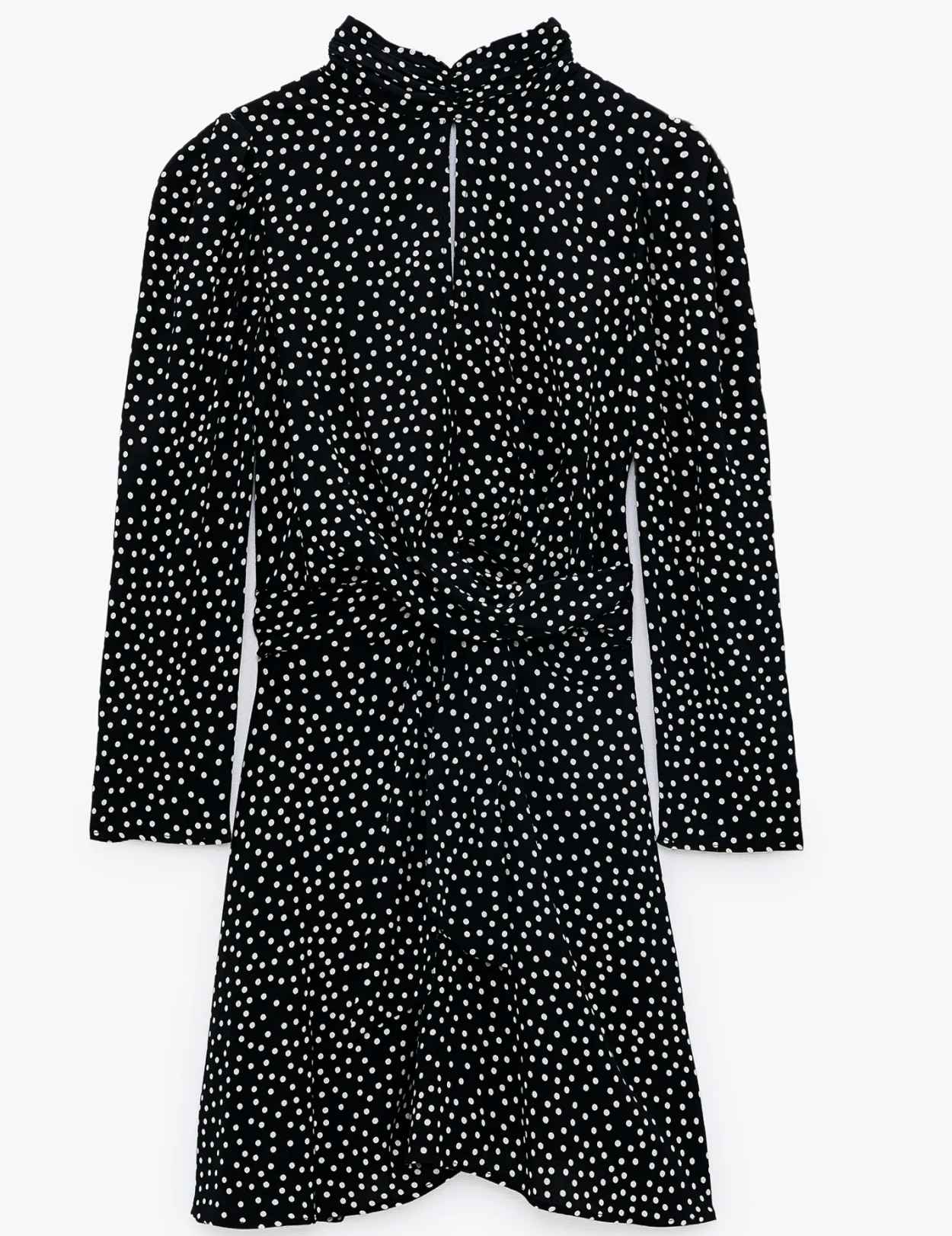 Zara Polka Dot Mini Dress in Black — UFO No More