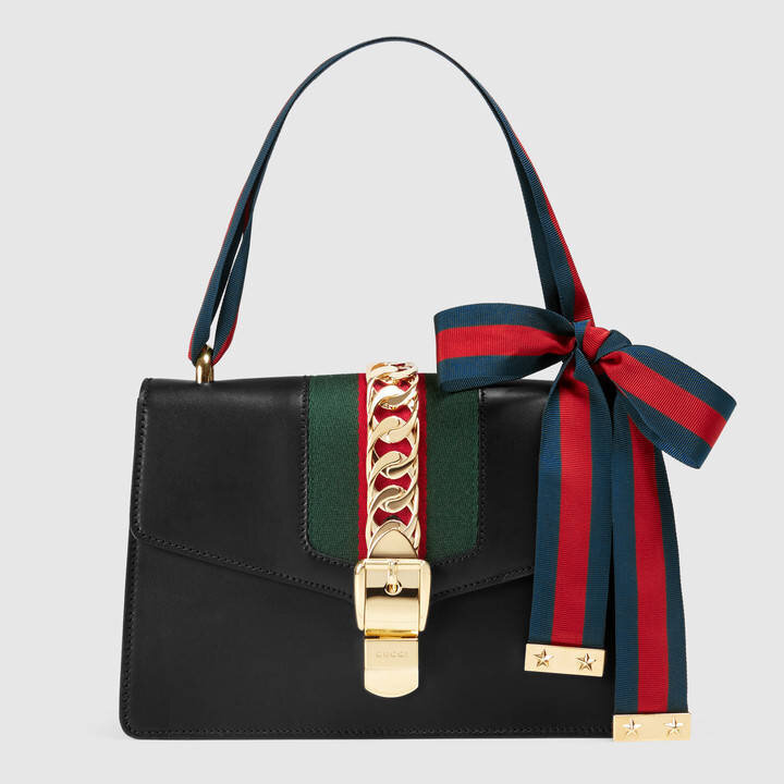 Gucci Sylvie Shoulder Bag in Black.jpg