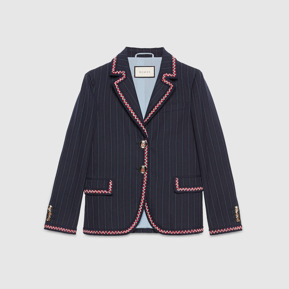 Gucci Cotton Wool Stripe Jacket.jpg