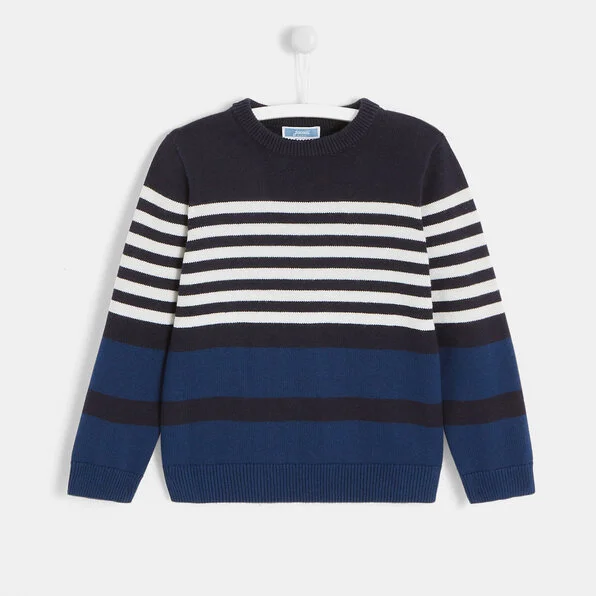 Jacadi Boy Sailor Jumper in Navy Blue