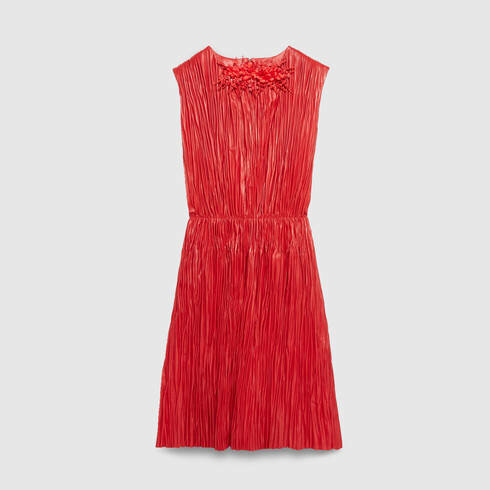 GUCCI red ruffled evening maxi belted dress – Loop Generation
