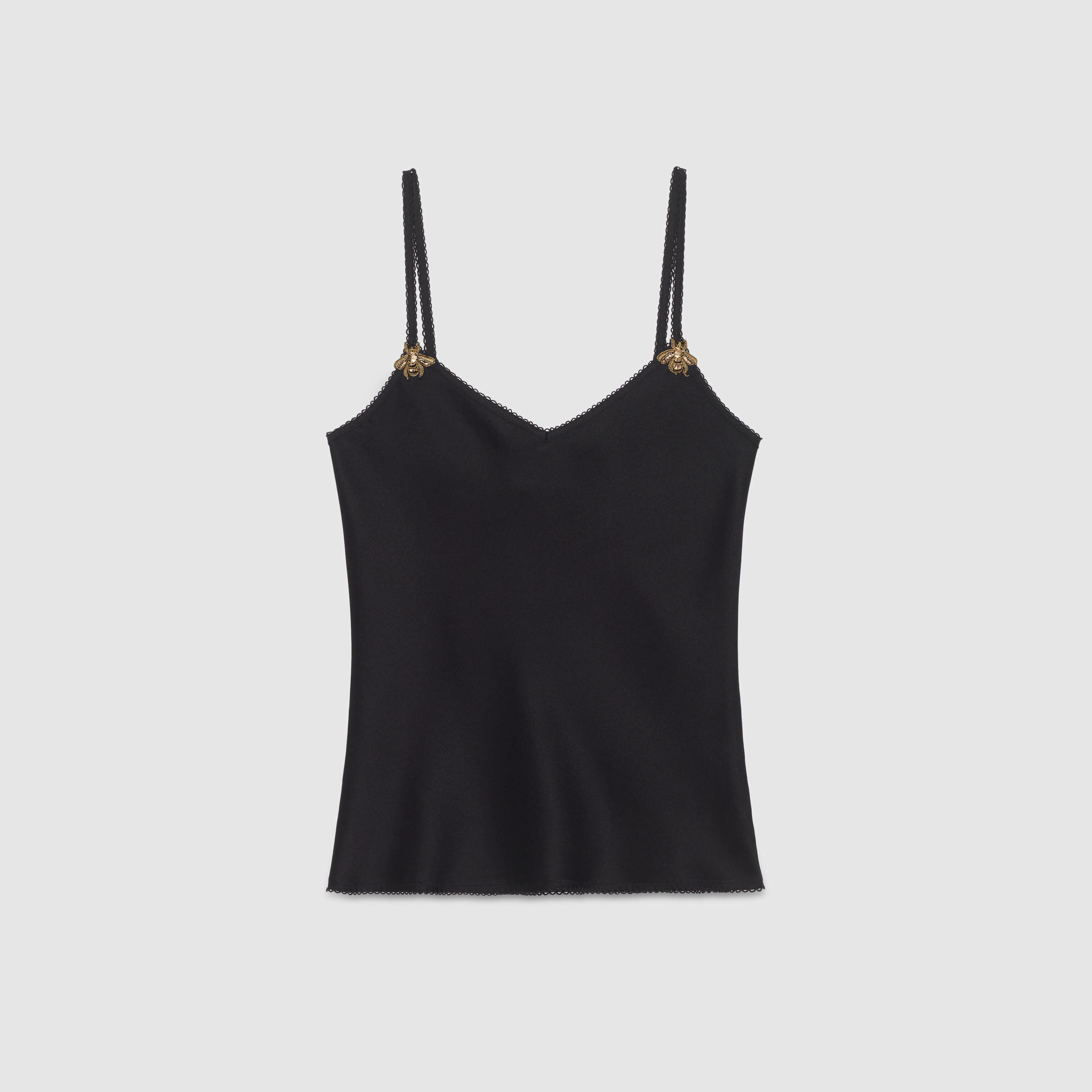 Gucci Satin Embroidered Top in Black.jpg