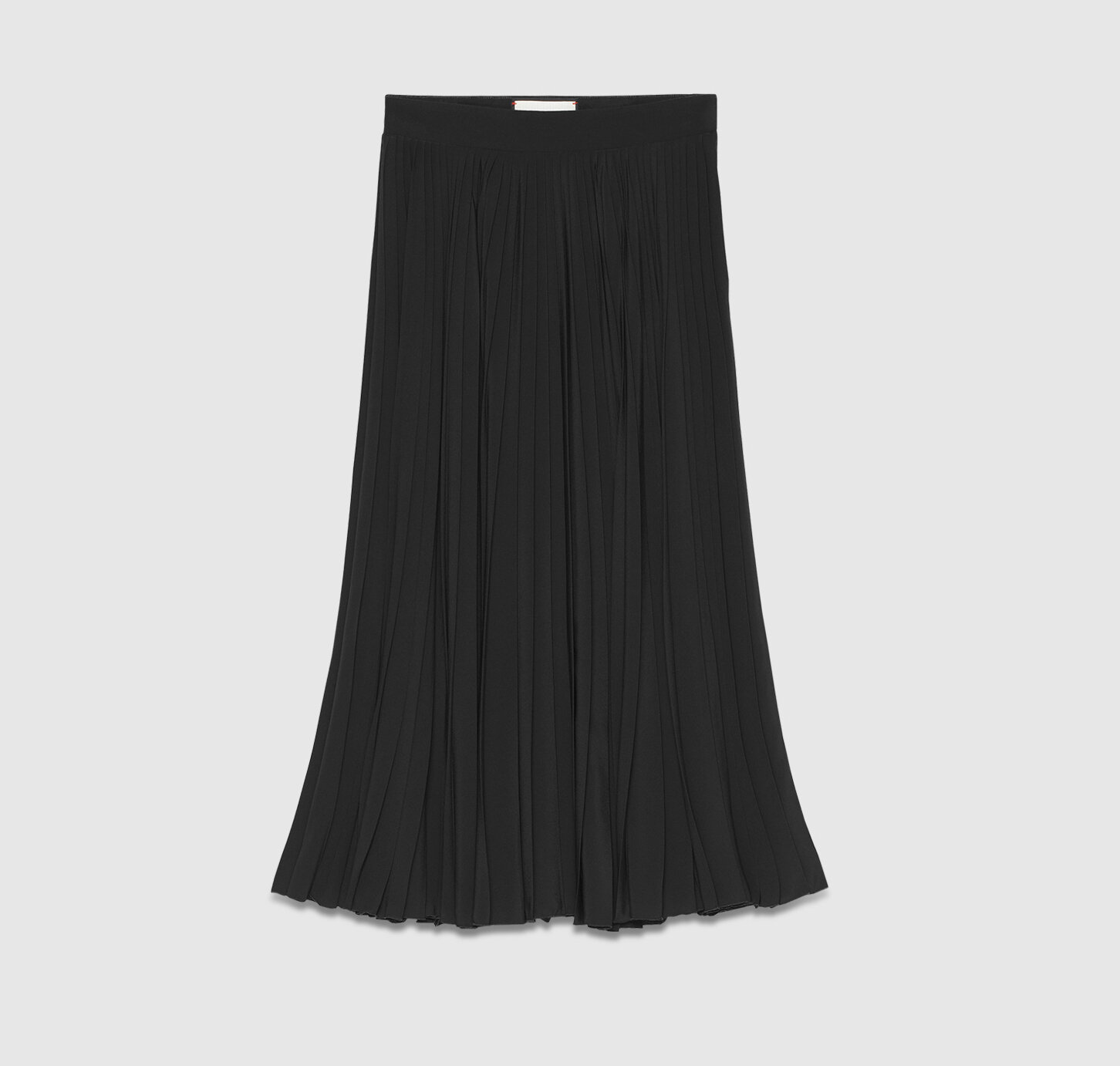 Gucci Silk Plissé Midi Skirt in Black.jpg