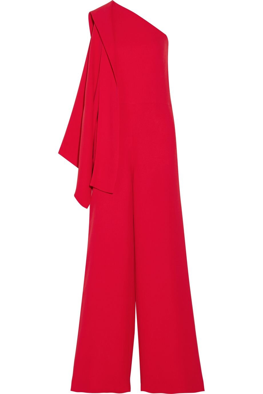 Indbildsk finansiere genstand Valentino Silk Cady One Shoulder Jumpsuit in Red — UFO No More