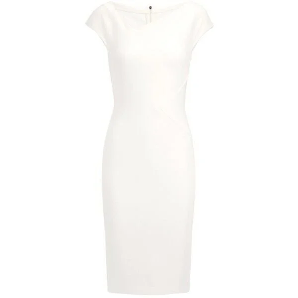 Roland Mouret Darlington Stretch-Crepe Dress in White