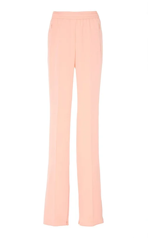 Pink Pure Soft Silk Pant Straight