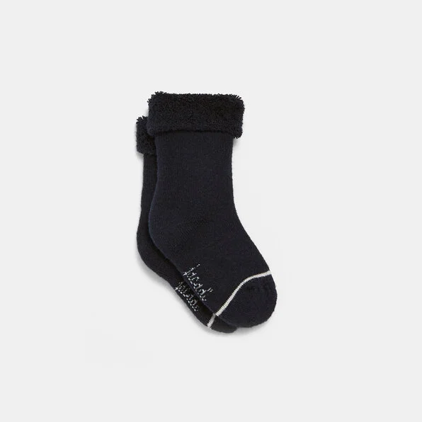 Jacadi Baby Boy Terry Socks in Navy