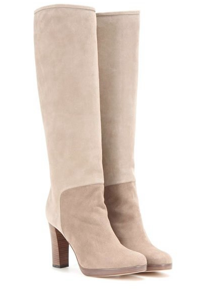 Loro Piana Thador Suede Boots in Natural