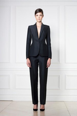 Carolina Herrera Silk Mikado Suit Trousers in Black — UFO No More