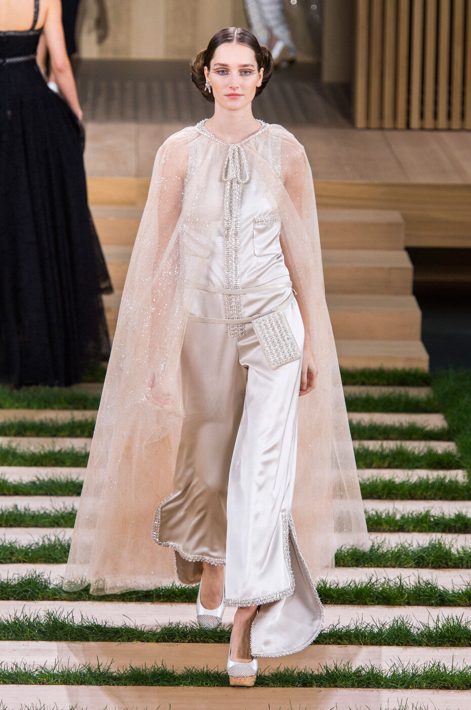 Chanel HC Embellished Organza Cape with Neck-Tie — UFO No More