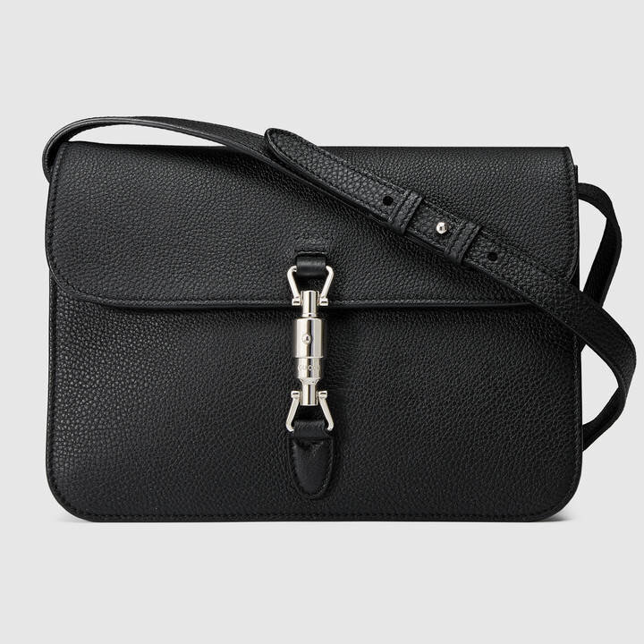 Gucci Jackie Shoulder Bag in Black Soft Leather.jpg