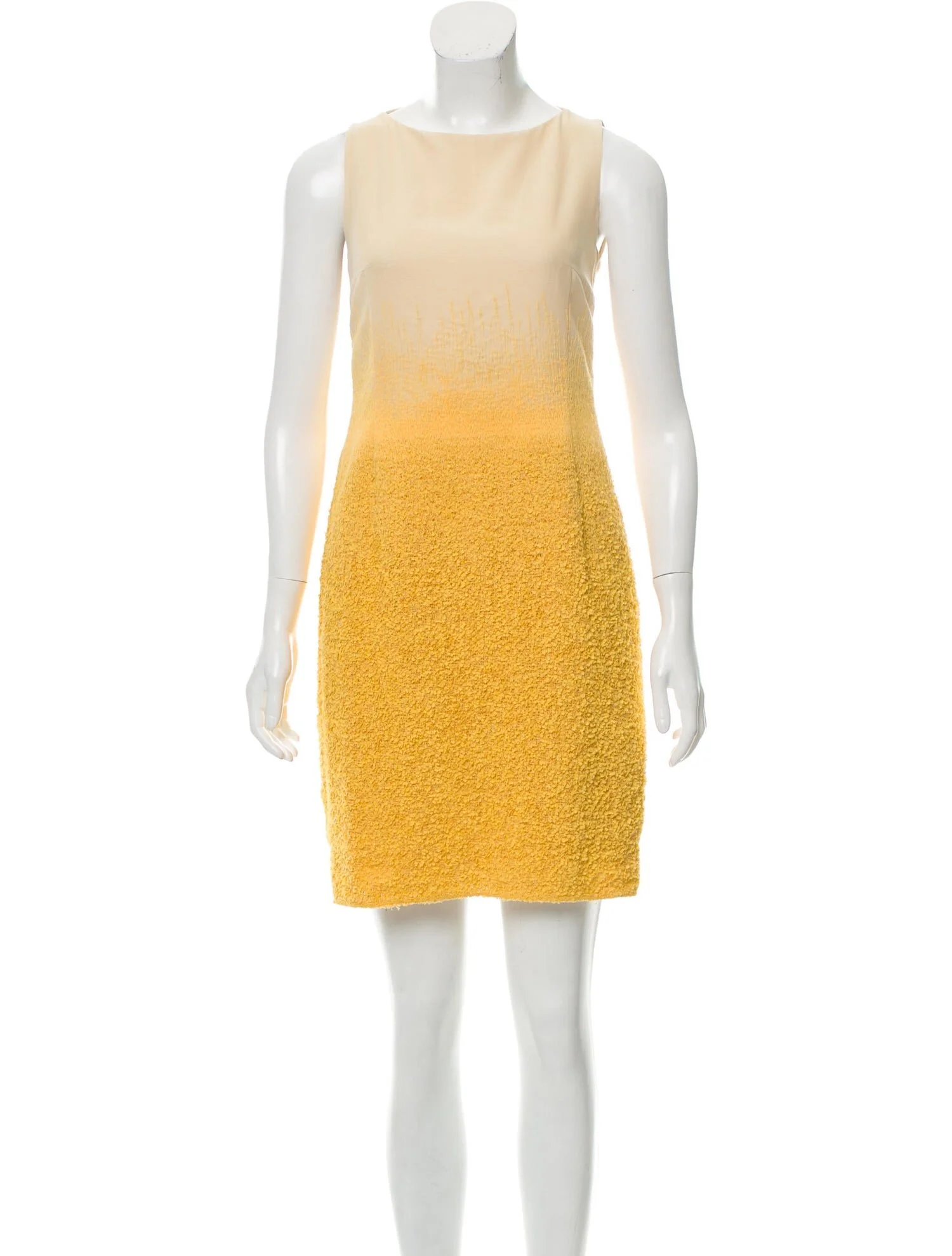 Akris Ombré Mini Dress in Yellow