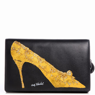 Christian Dior Andy Warhol Shoe-printed Clutch in Black