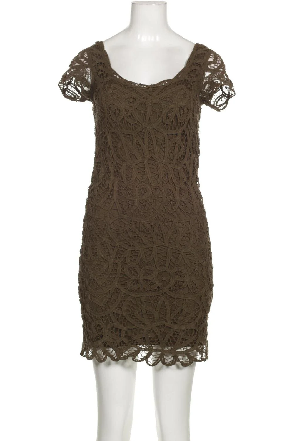 Massimo Dutti Lace Scoop Neck Dress
