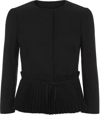 Red Valentino Wool Pleated Jacket