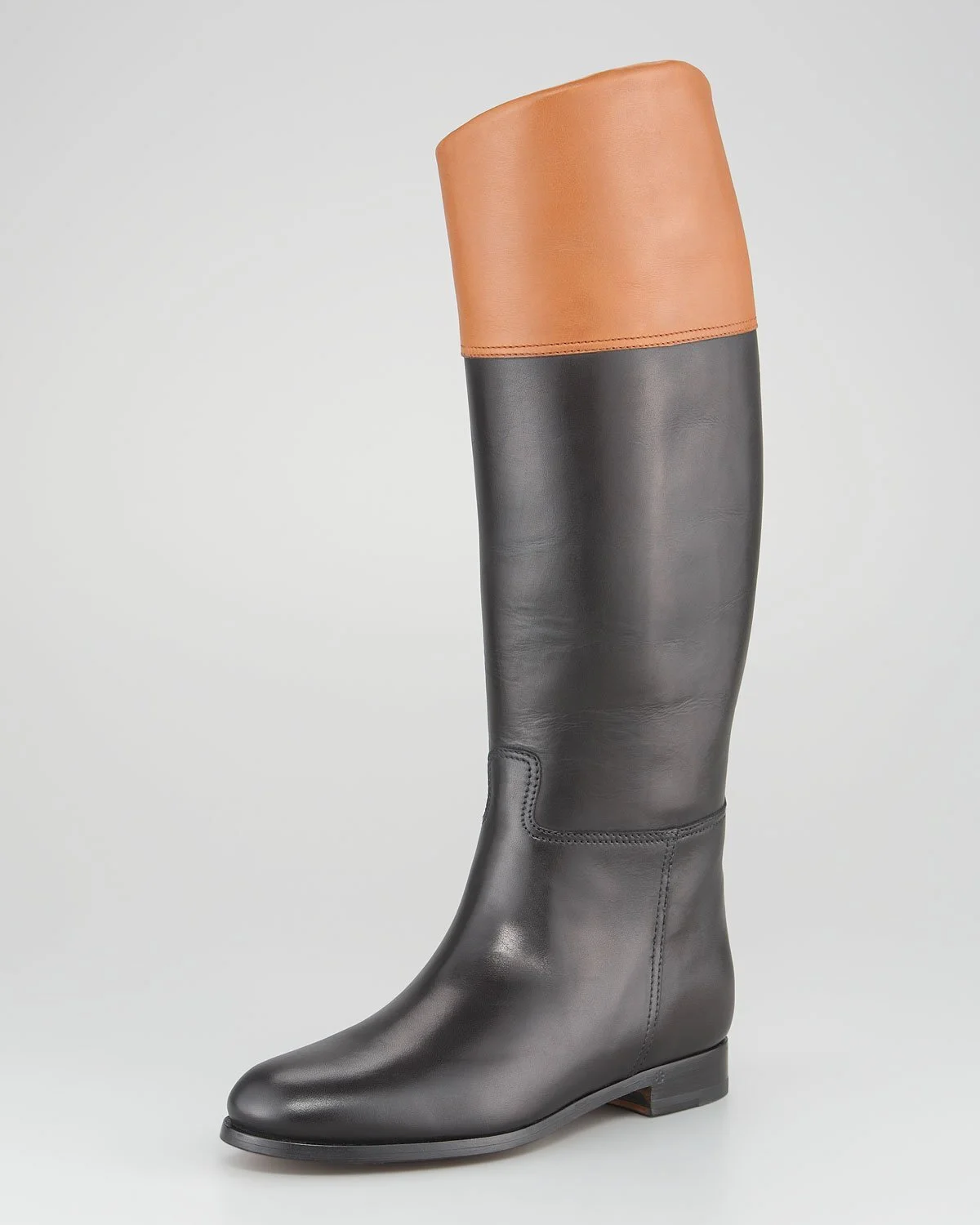 Ralph Lauren Sabella II TwoTone Riding Boots in Black — UFO No More