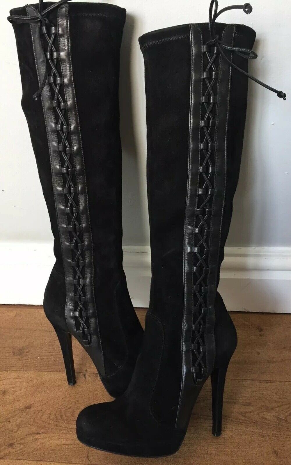 L.K. Bennett The Edgware Knee-High Boots in Black Suede — UFO No More