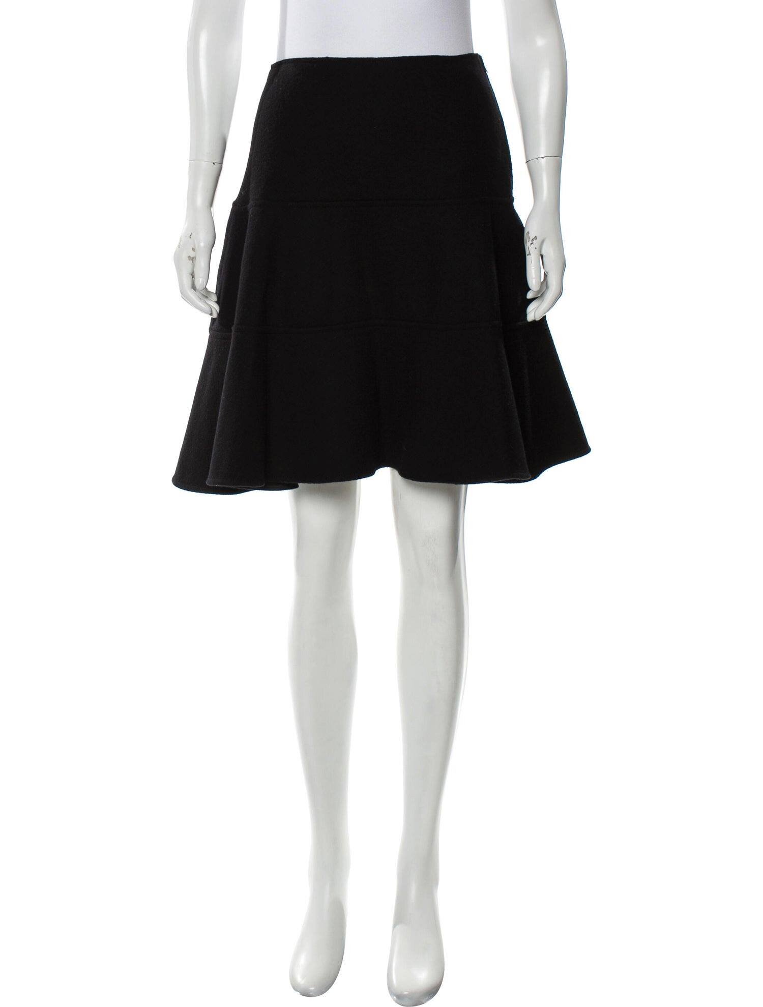 Prada A-line Knee-Length Skirt in Black — UFO No More