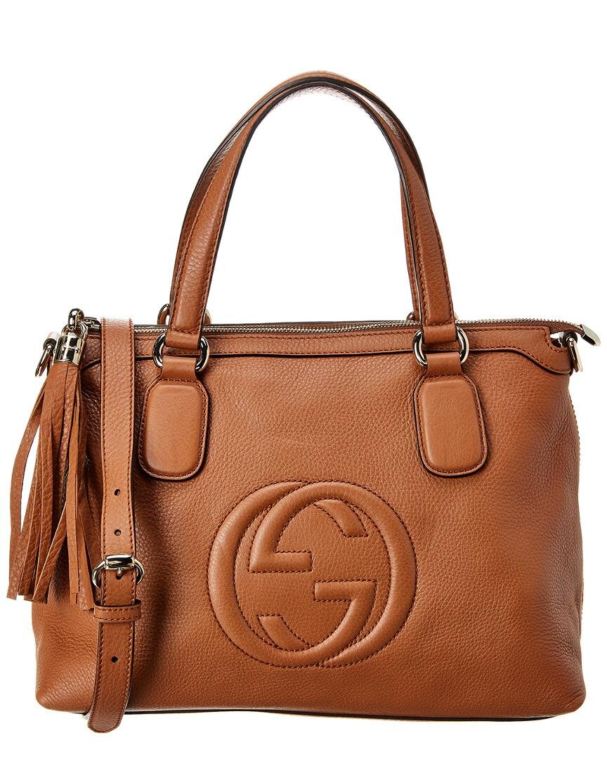 Gucci Soho Leather Top Handle Bag in Brown Leather.jpg