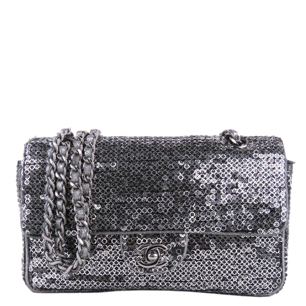 Chanel 2.55 Silver Sequin Flap Bag.jpg