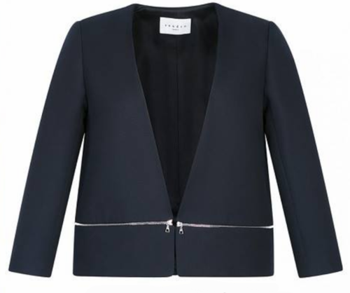 Sandro Volonte Zipper Hem Jacket