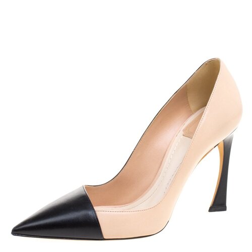 Christian Dior Songe Pointed Toe Pumps in Nude & Black — UFO No More