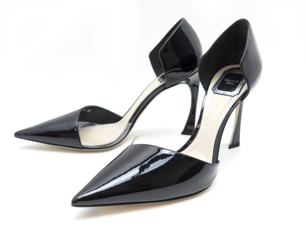 Christian Dior Versatile Patent Leather D'Orsay Pumps in Black — UFO No More