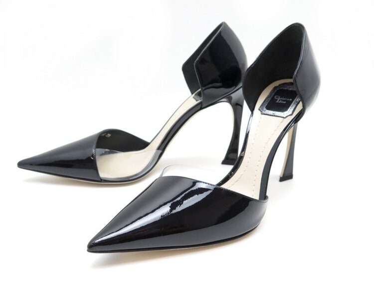Christian Dior Versatile Patent Leather D'Orsay Pumps in Black — UFO No ...