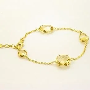 Heavenly Necklaces Gemstone Bracelet in Citrine