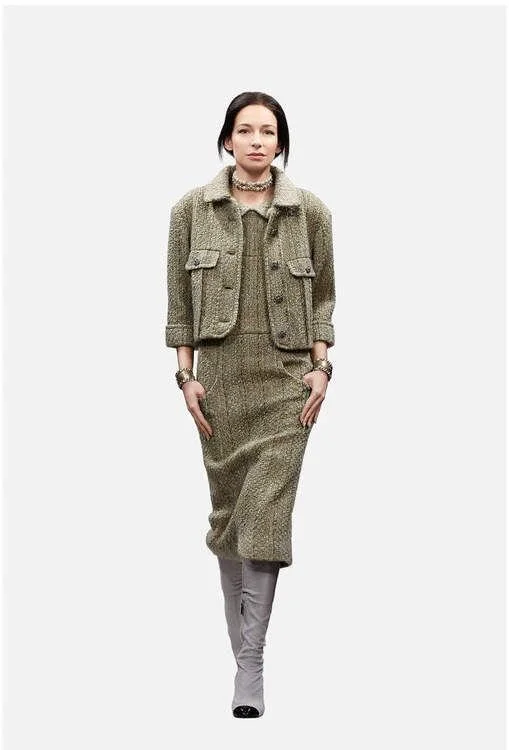 Chanel Wool Jacket with 3/4 Length Sleeves