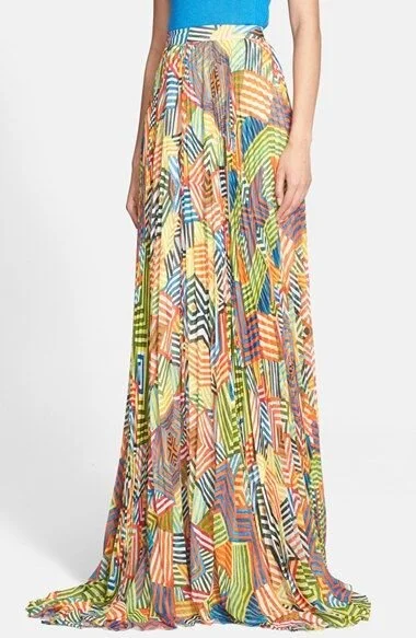 Alice + Olivia Shannon Pleated Skirt