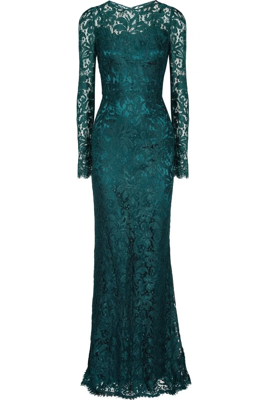 Dolce & Gabbana Lace Gown in Grey