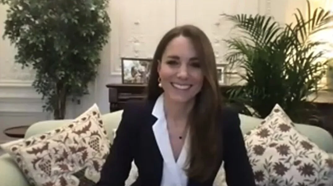 The Duchess of Cambridge talks to nurses from University Hospitals Coventry and Warwickshire NHS Trust