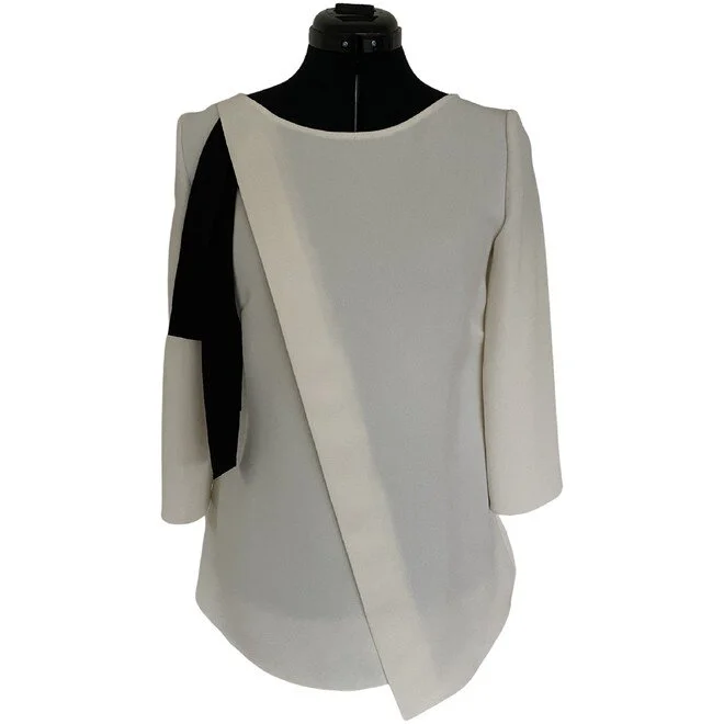 Natan Asymmetrical Draped Blouse