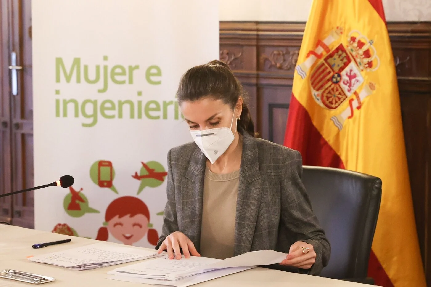 Queen Letizia attends meeting of the Strategic Council of the “Women and Engineering” Project