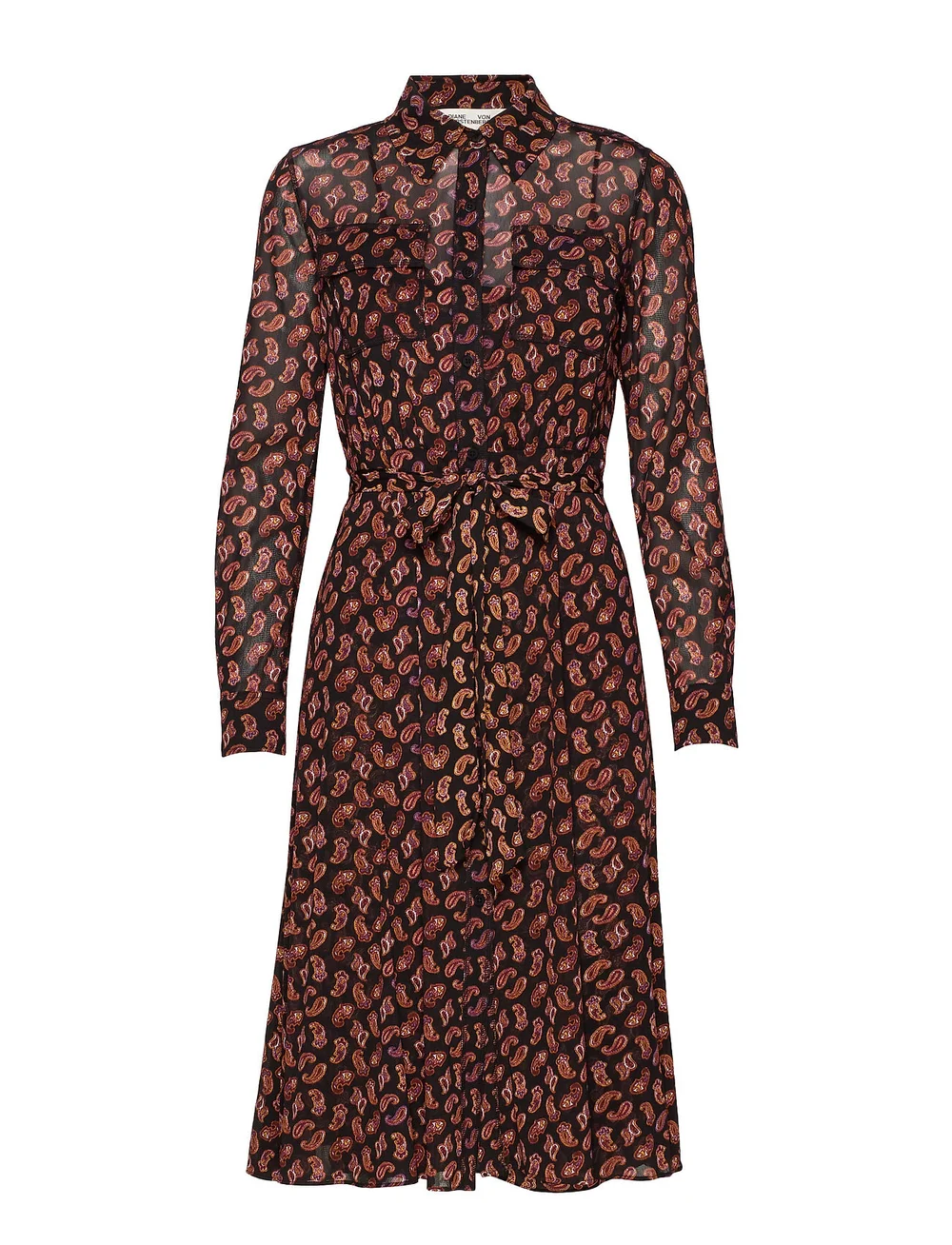 knee length dresses for ladies Mesh Button Down Shirt | glee + co main image 0