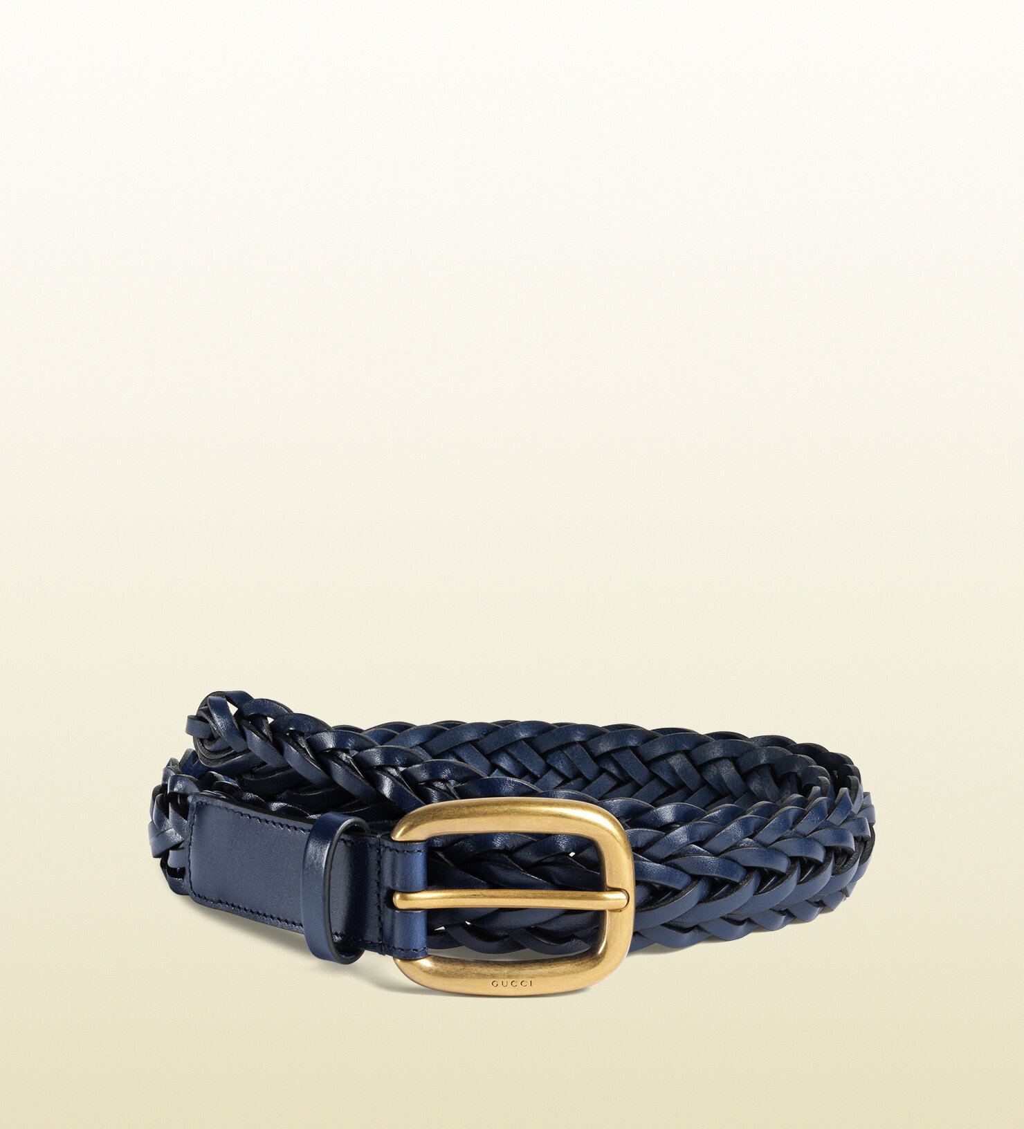 Gucci Hand-Braided Leather Belt in Blue.jpg