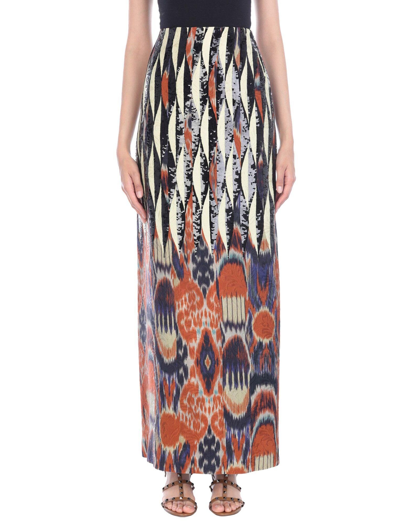 Dries Van Noten Ikat-Print Sequinned Maxi Skirt