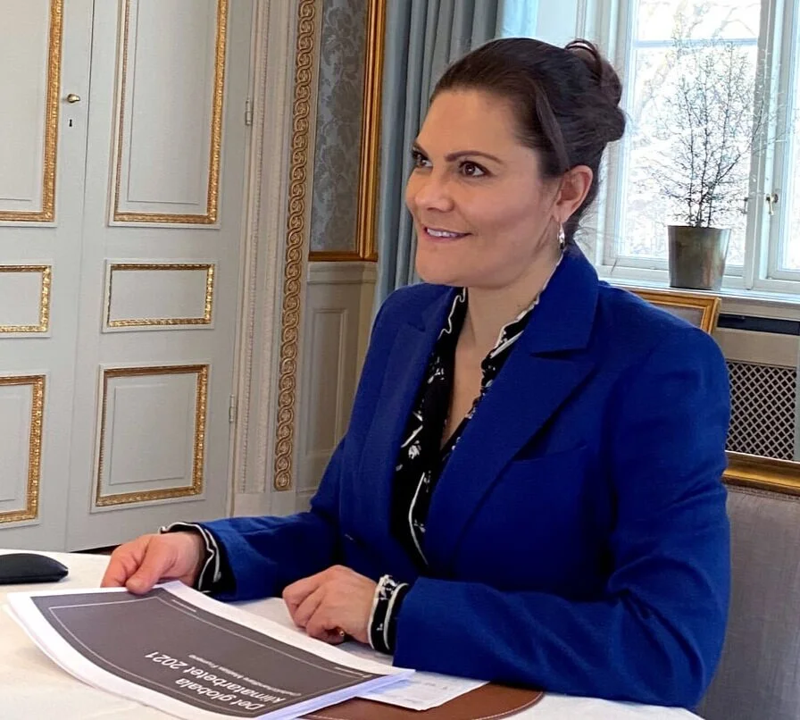 Crown Princess Victoria receives updates on climate issues and the US domestic political situation