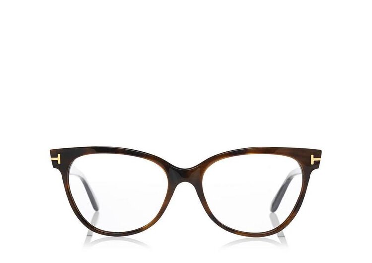 Tom Ford FT5291 Cat-Eye Optical Frame Glasses in Dark Havana