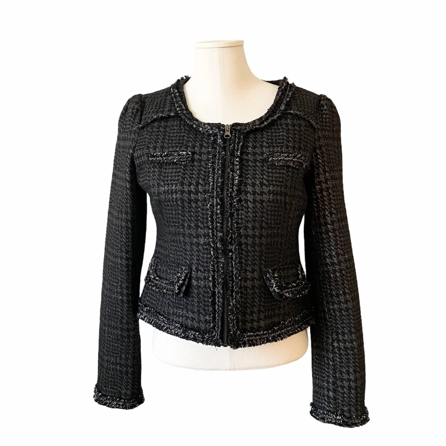 Zara Chunky Tweed Jacket