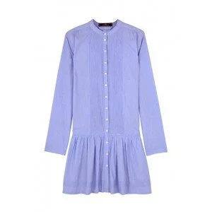 By Malene Birger Cotton Shirt Dress in Pale Blue