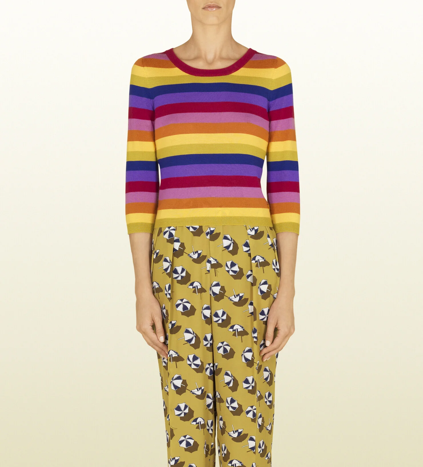 Gucci Multicolour Striped Cashmere Top.jpg