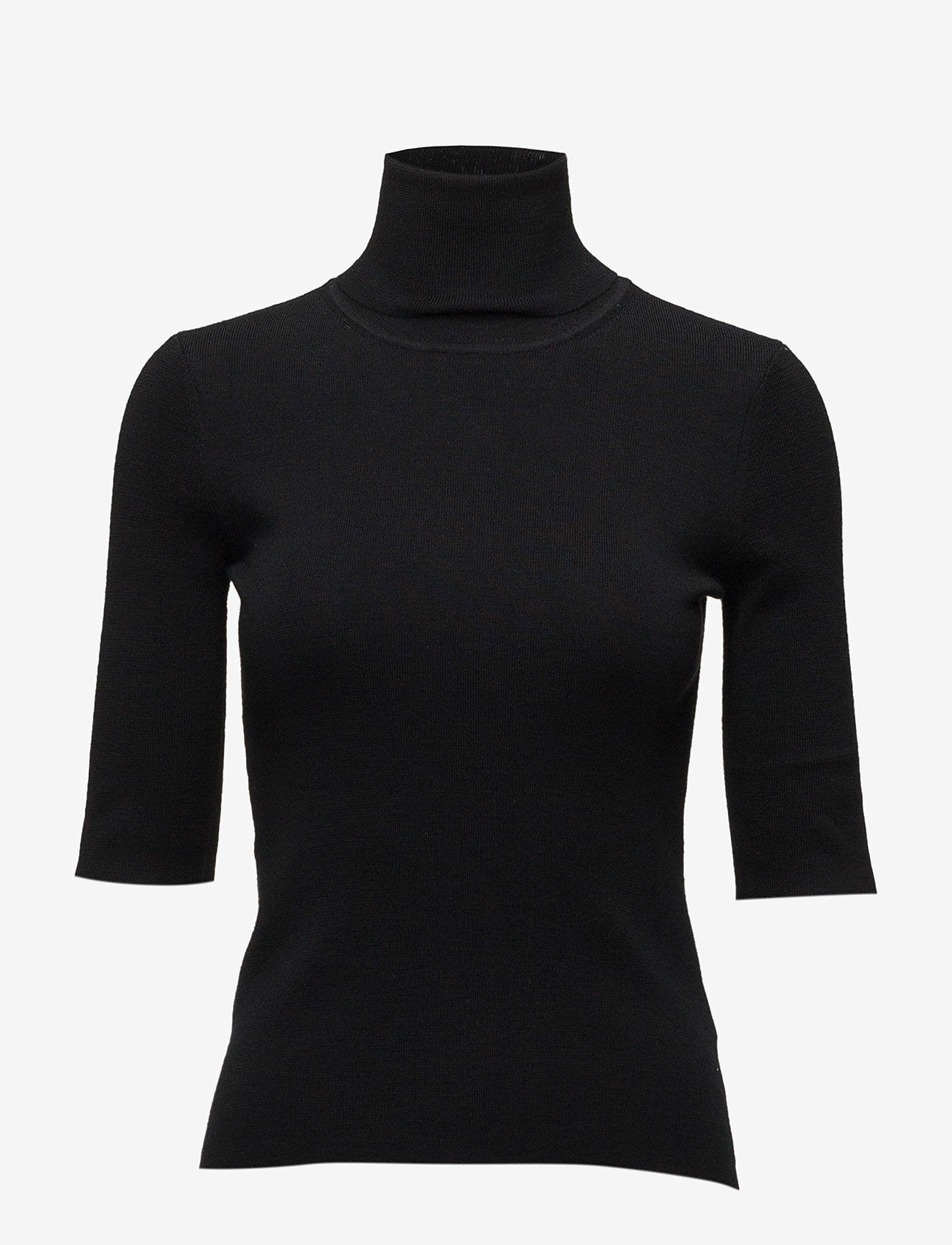 Filippa K Merino Elbow Sleeve Top in Black — UFO No More