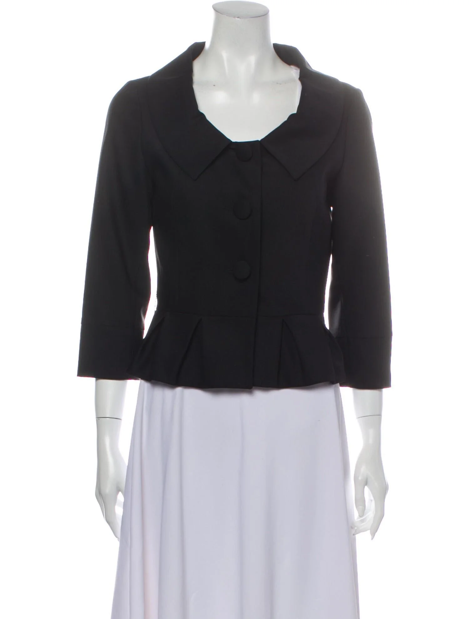 Joseph Peplum Blazer in Black