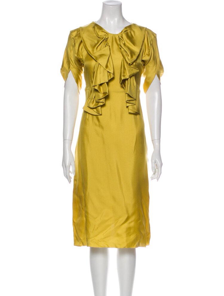 Marni Silk Ruffle Dress — UFO No More
